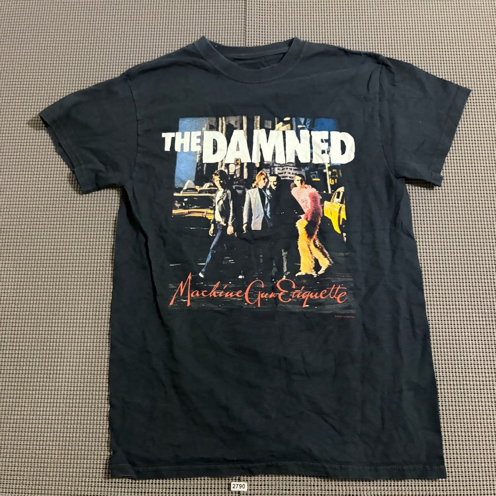 The Damned Machine Gun Etiquette Graphic T-Shirt Black Estimated XS